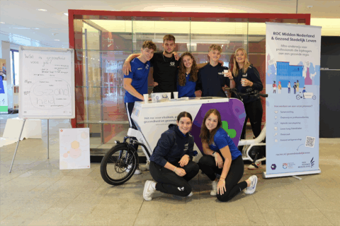 Studenten ROC dragen boodschap Positieve Gezondheid uit